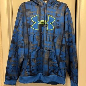 Under Armour Blue Hoodie with Yellow Logo